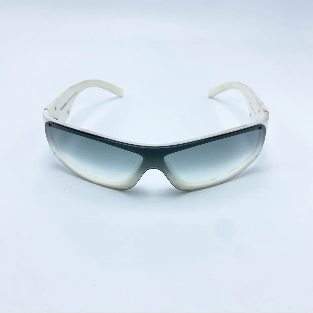 Authentic CHANEL Dream Wrap White & Black Sporty Y2K Early 2000s Sunglasses - Picture 4 of 12
